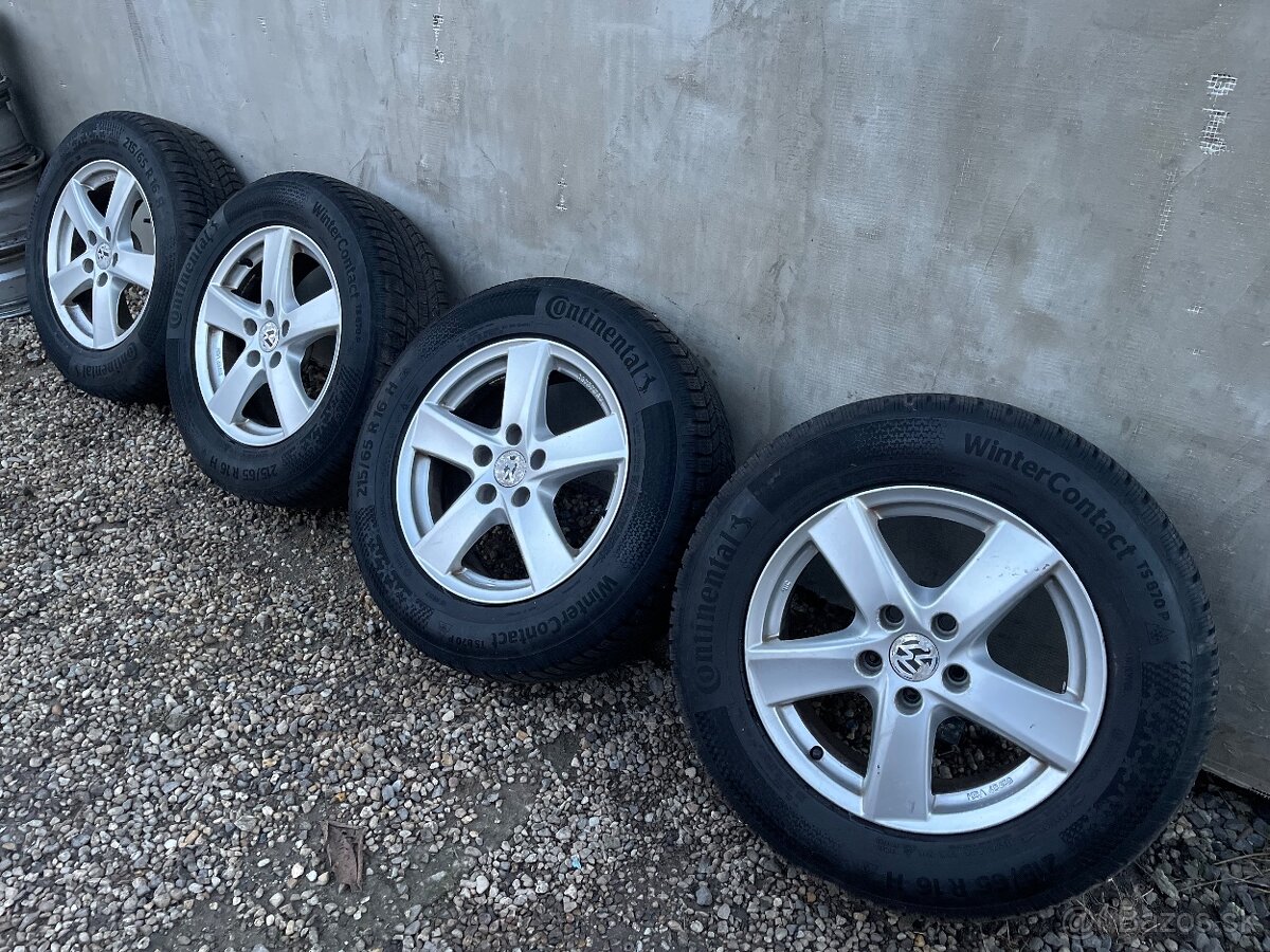 Originál hliníkové kolesa 5x112 R16 Continental pneu