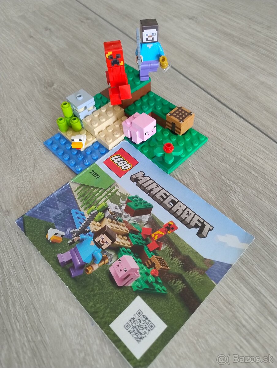 lego minecraft utok creepera