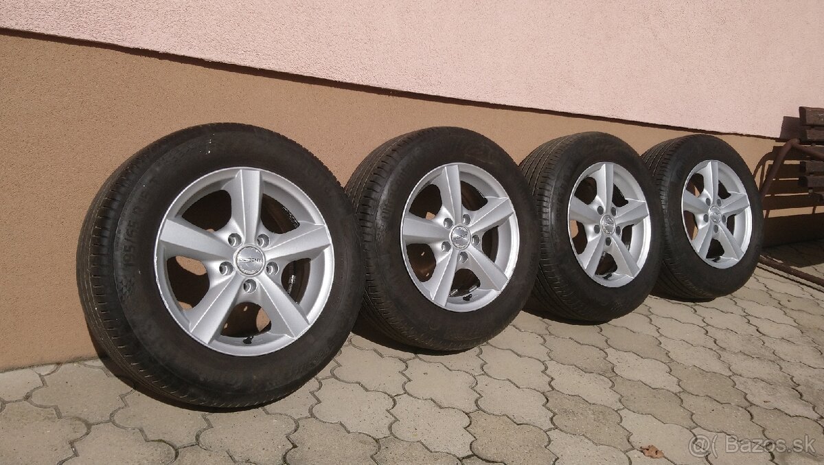 Pneumatiky Continental 195/65 R15 s diskami