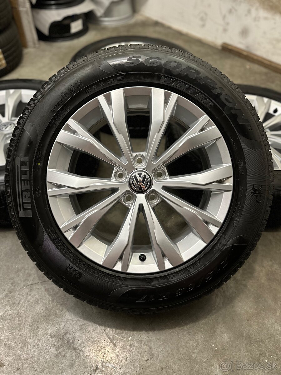 Zimná sada VW Montana 5x112 R17 , 215/65/17 Tiguan, Kodiaq