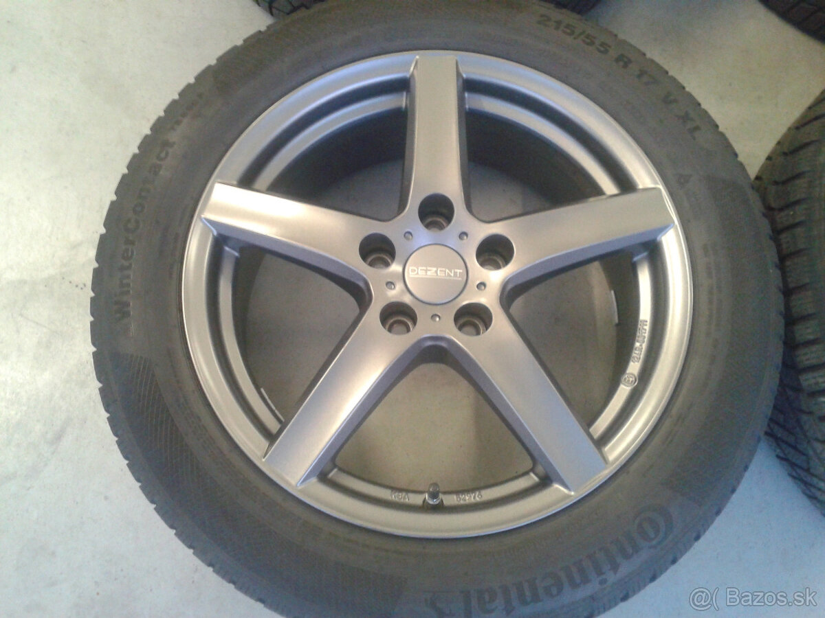 Ponukam ALU 5x114,3 R17 7J ET50 DEZENT KIA HYUNDAI MAZDA