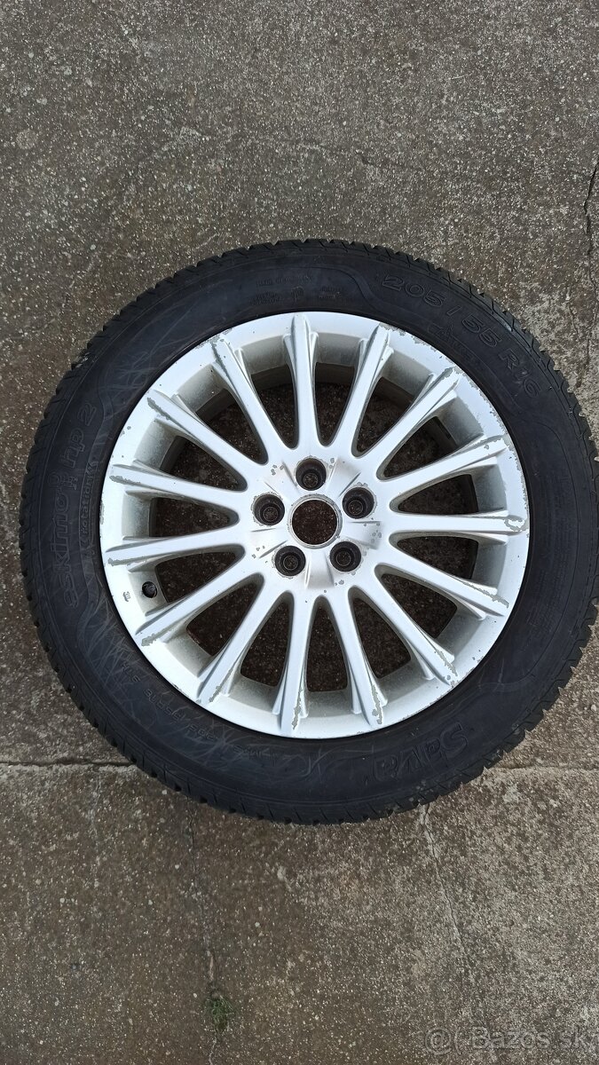 Predám kolesa s pneu zimne 205/55 R16 91H