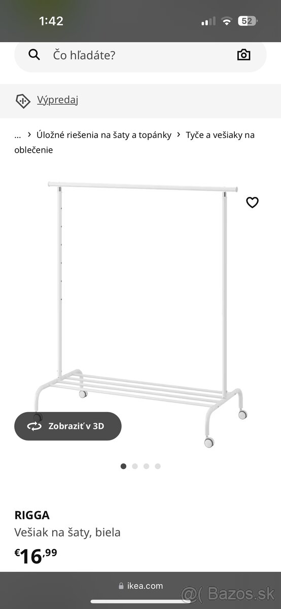 Vesiak IKEA (zavesny diel) RIGGA