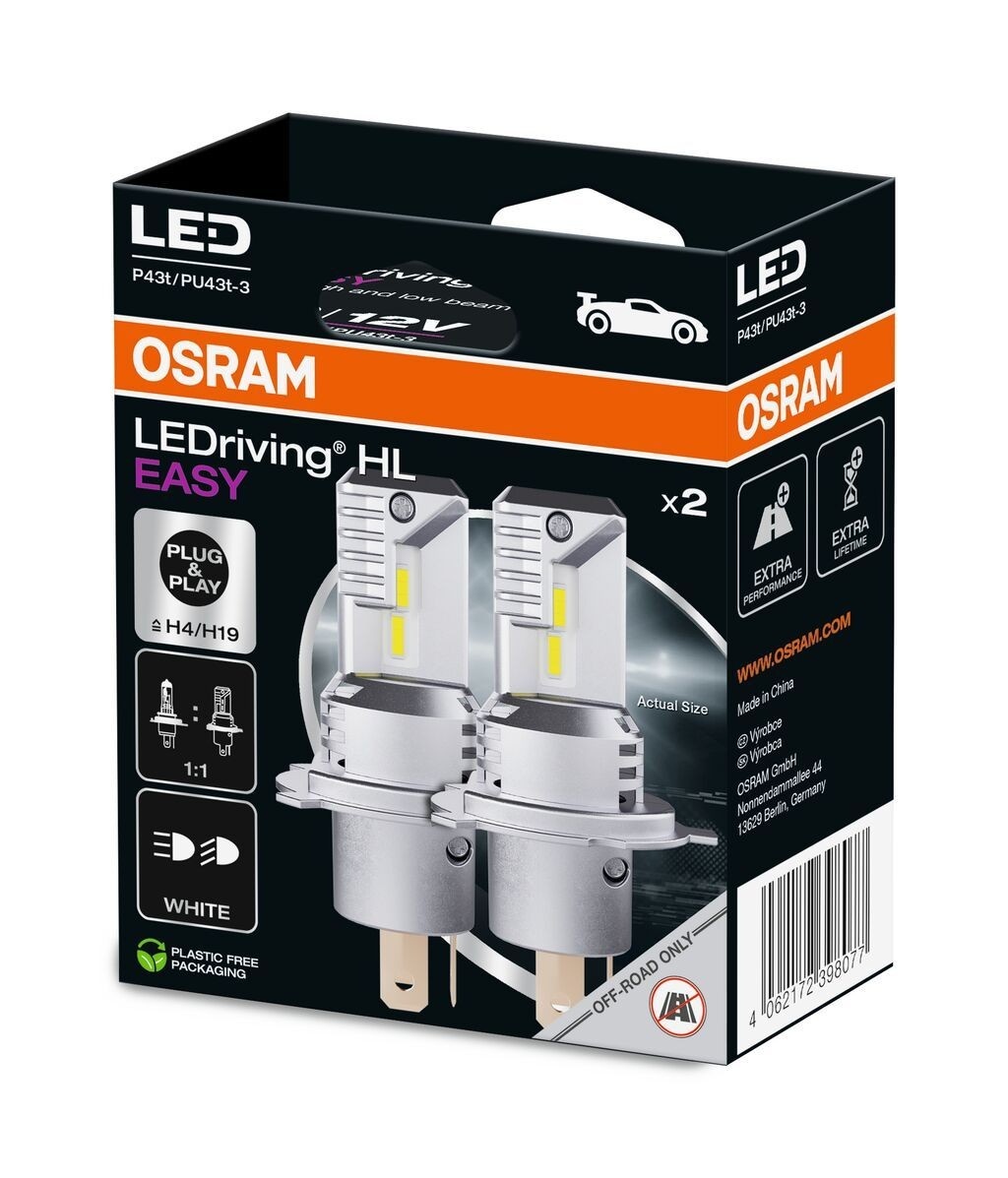 Osram LEDriving HL EASY H4 12V 6000K