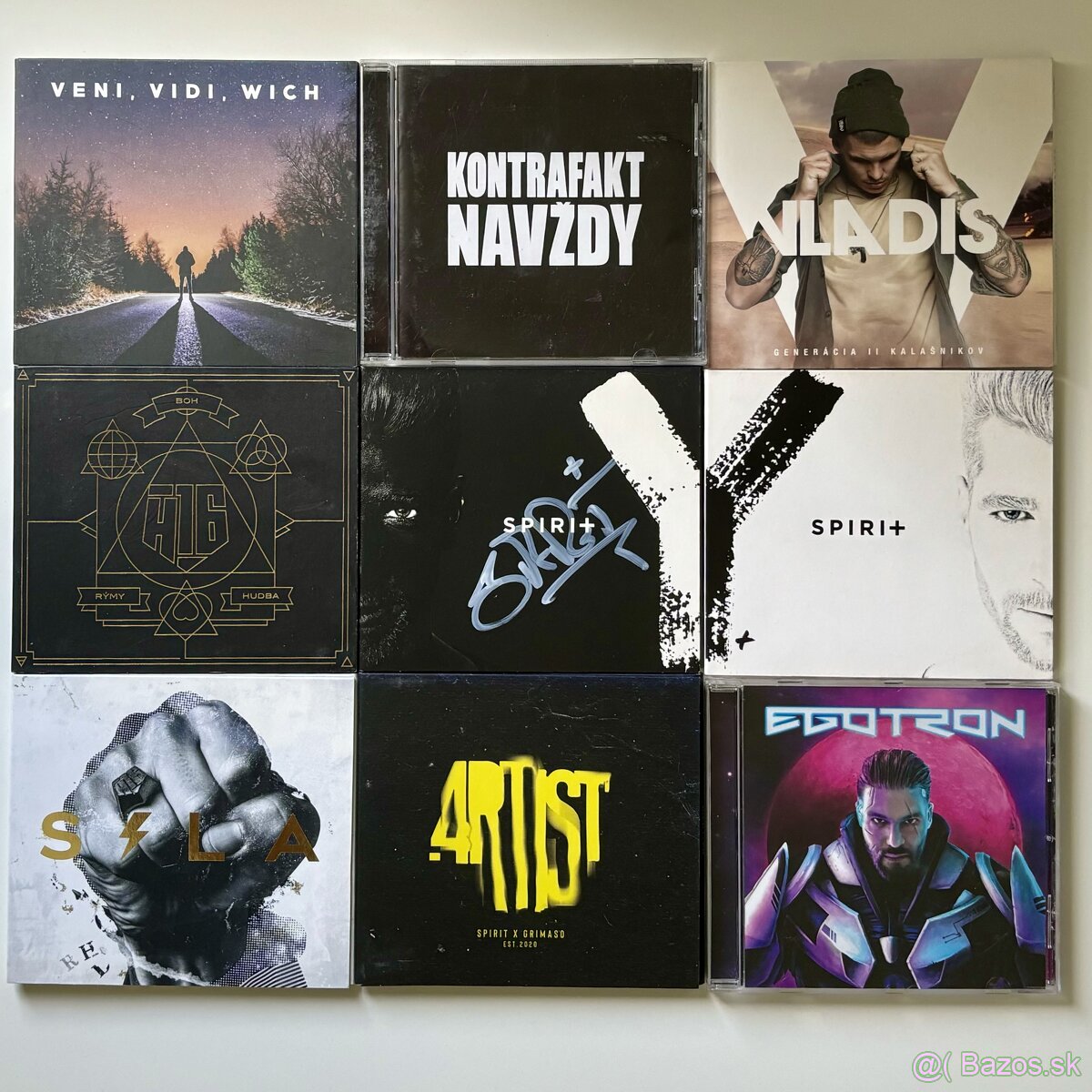 Rôzne CD sk rap - Kontrafakt, DJ Wich, H16, Majk Spirit, Ego