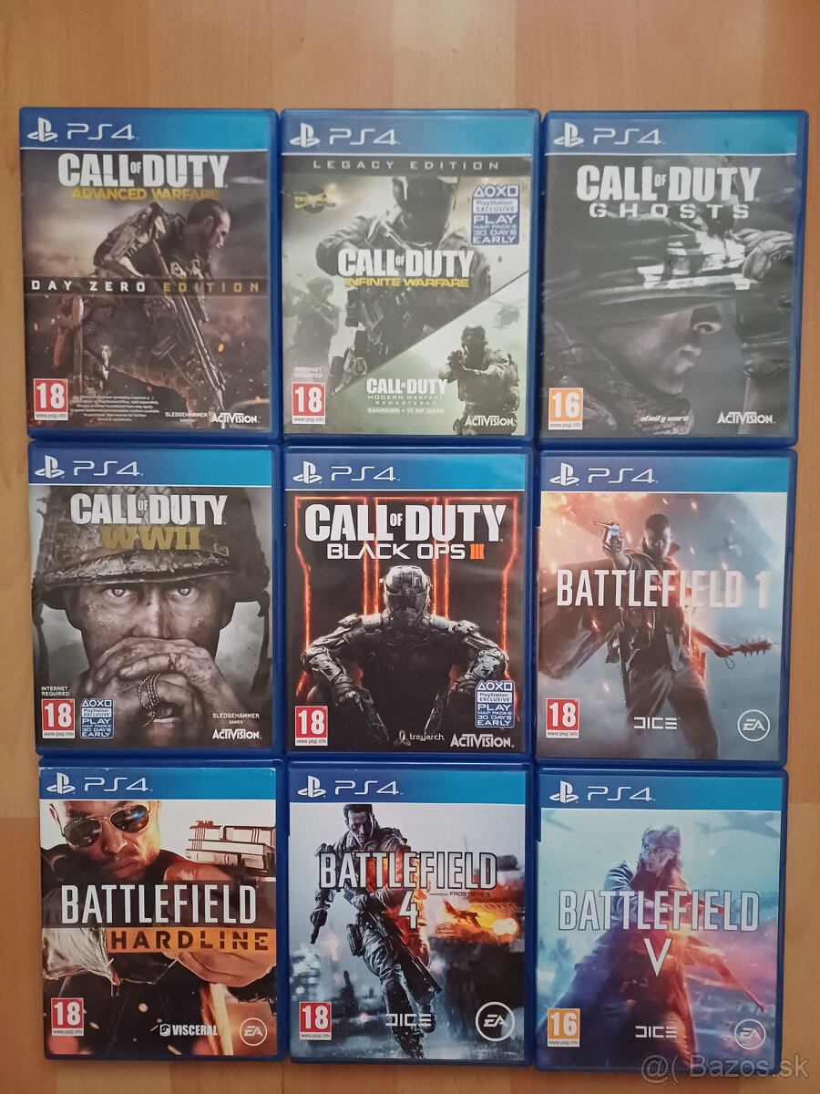 Call of duty Battlefield Ps4 Playstation 4