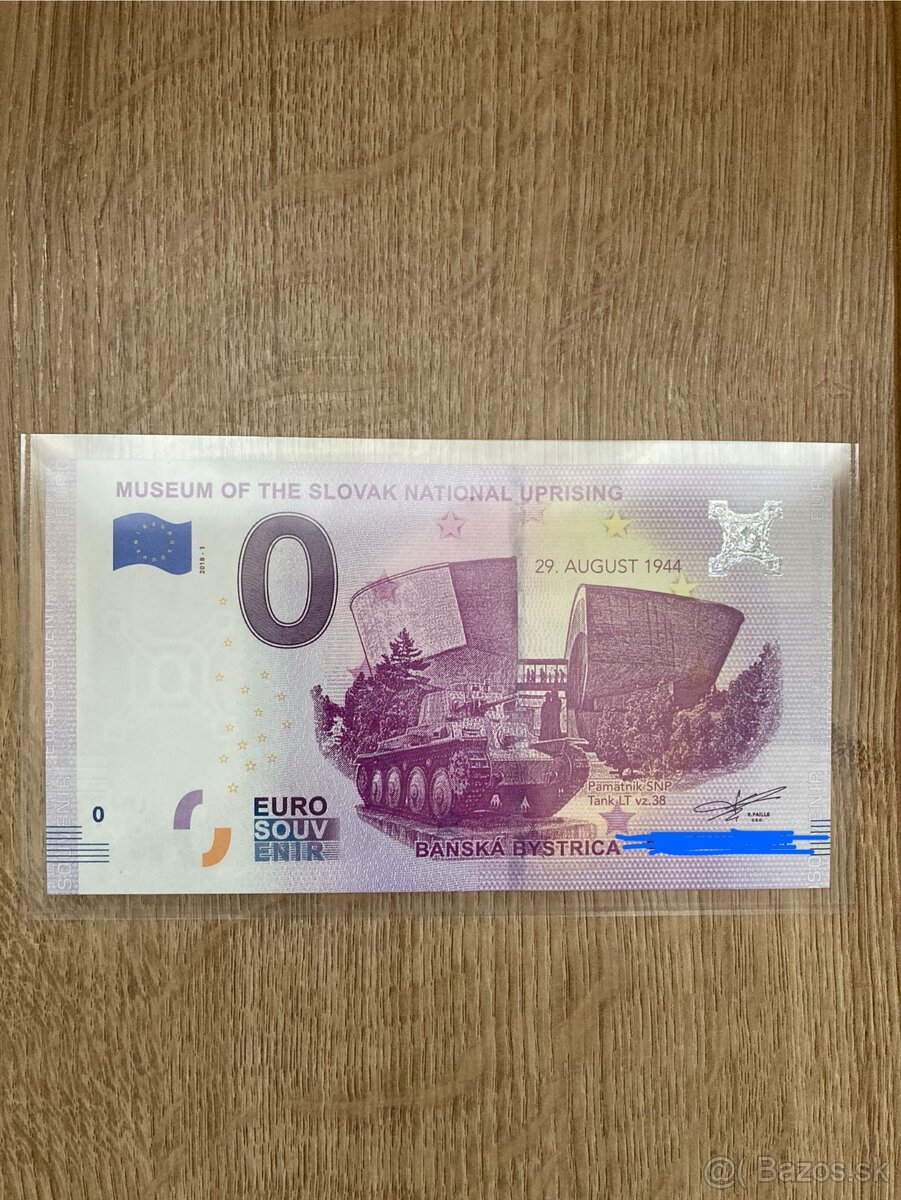 0€ bankovka SNP