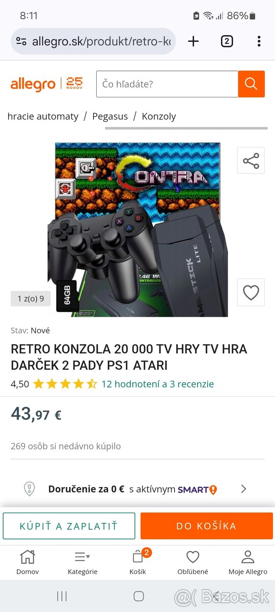 Tv retro hra nová 2 krát použitá