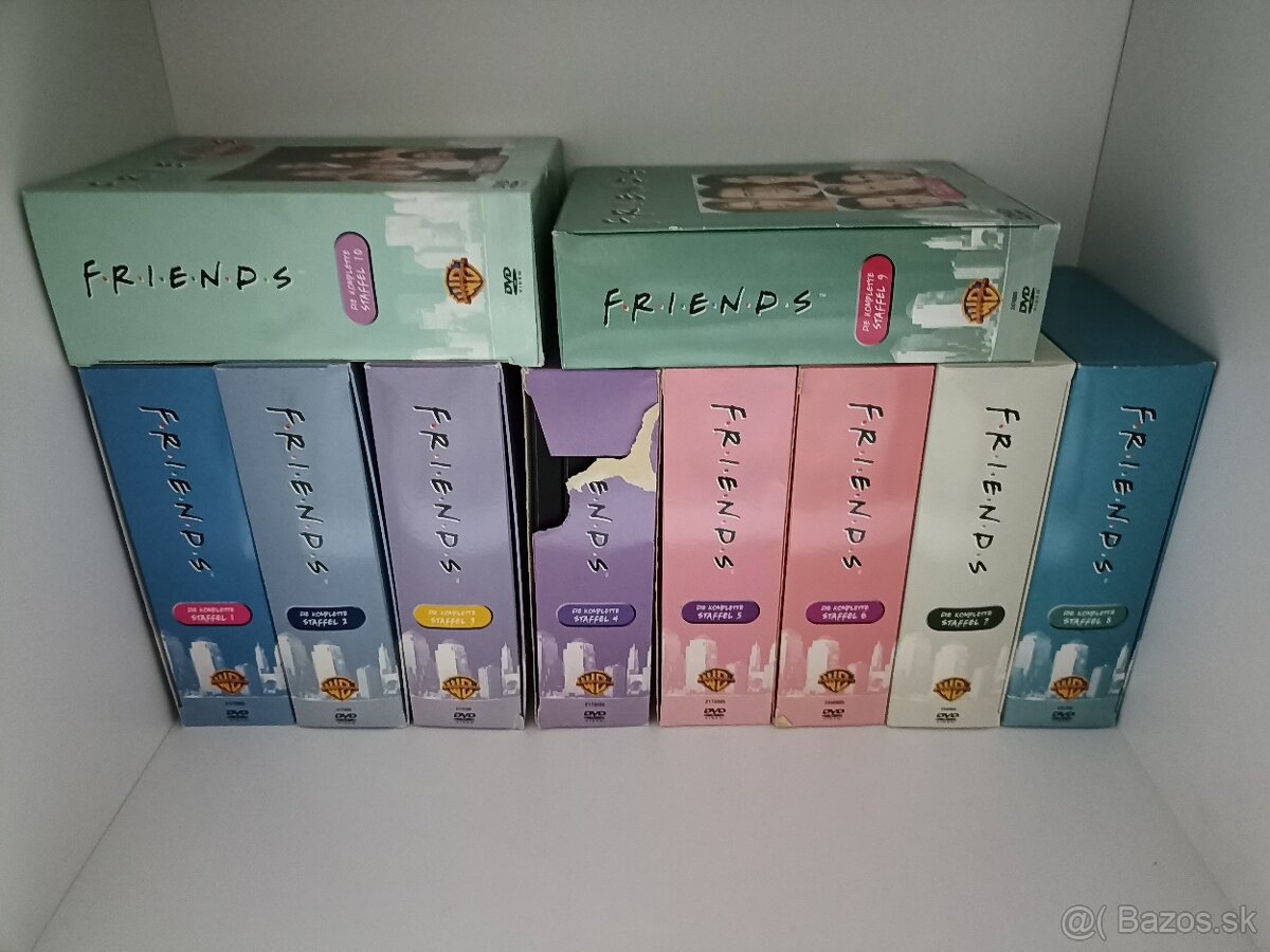 Dvd originál, celá zbierka, všetky série 1-10 Friends