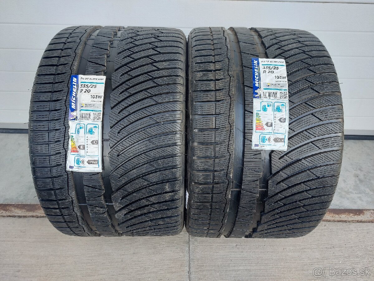 Nové zimné pneu Michelin Pilot Alpin PA4 335/25 r20