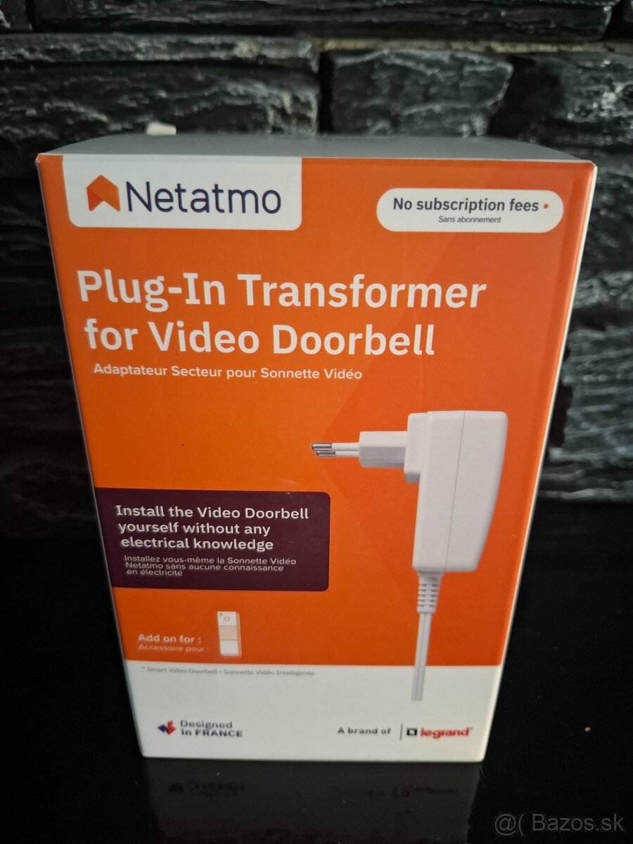 Netatmo zdroj pro zvonek