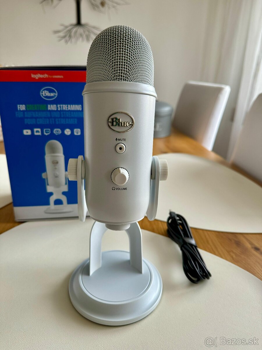 Mikrofón Blue Yeti USB Whiteout