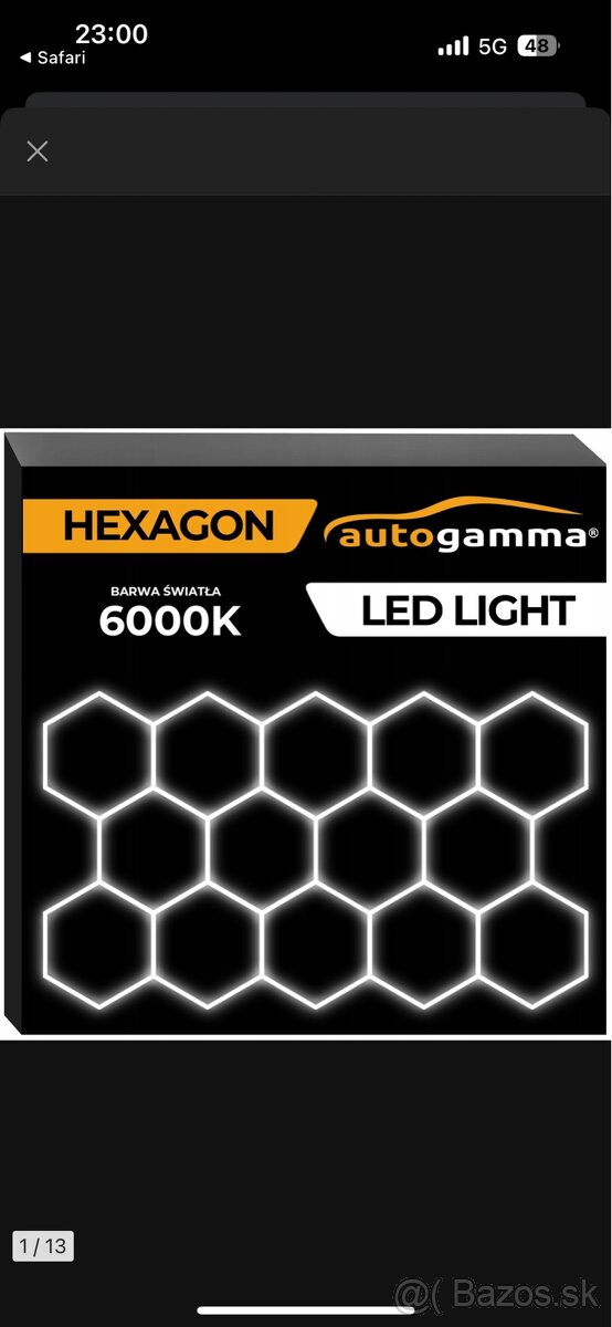 Hexagonove led svetlomety