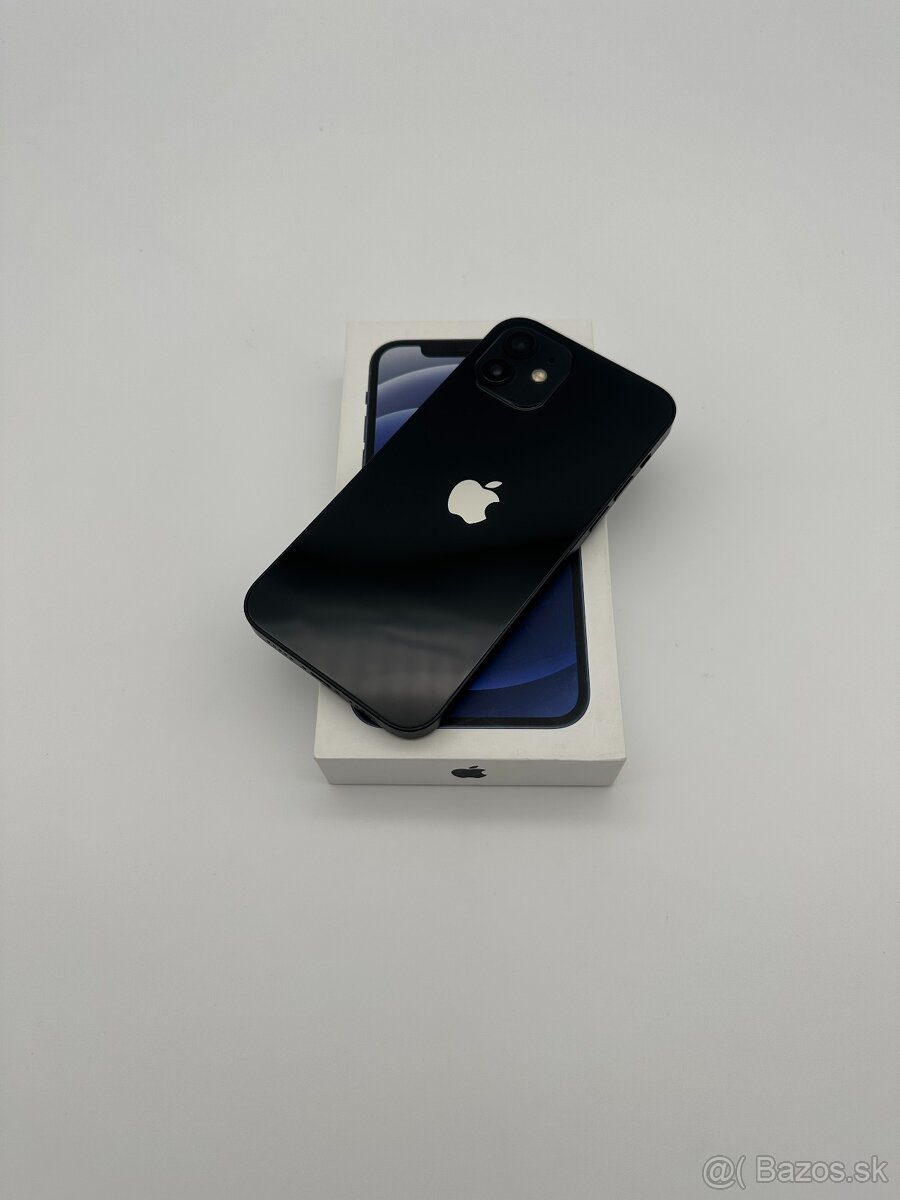 iPhone 12 128GB Black KOMPLET (100% Batéria) + DARČEK