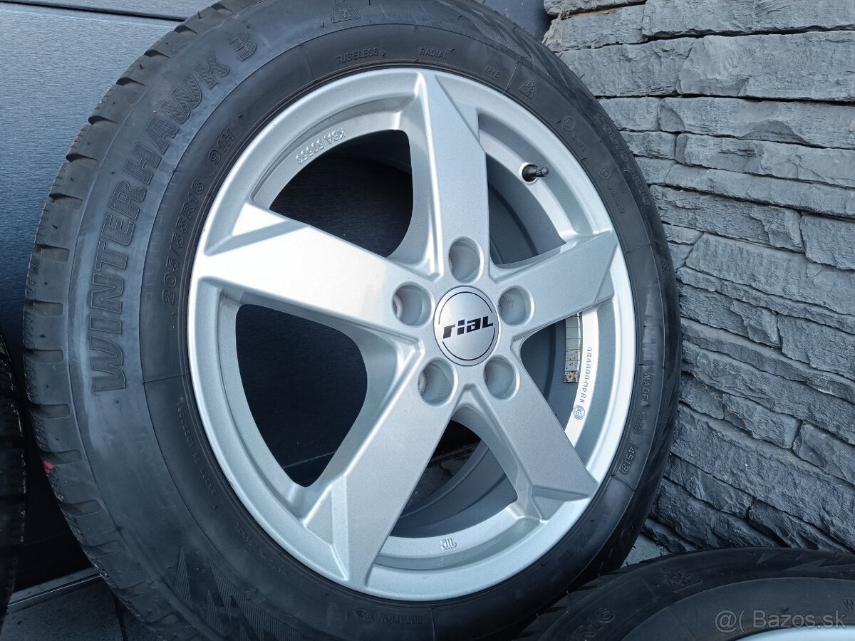 Zimná sada 16" 5x112 Rial 205/55 R16 VW Group