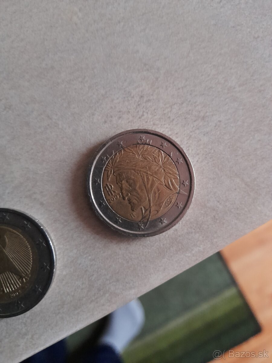 2 euro minca 2002 Dante Aligieri