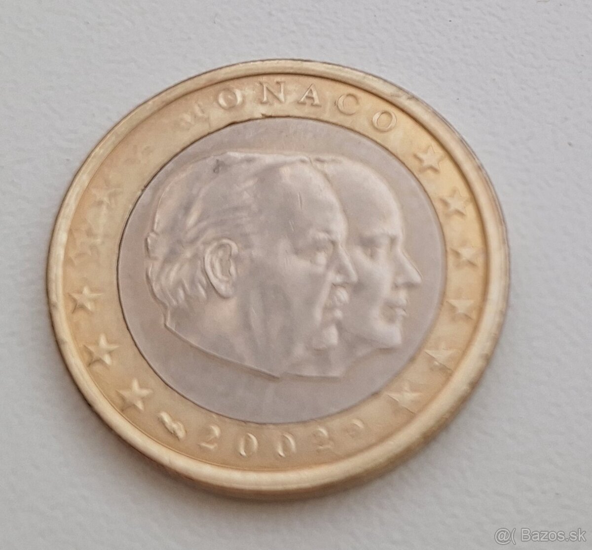 1eur 2002 Monaco chyboražba