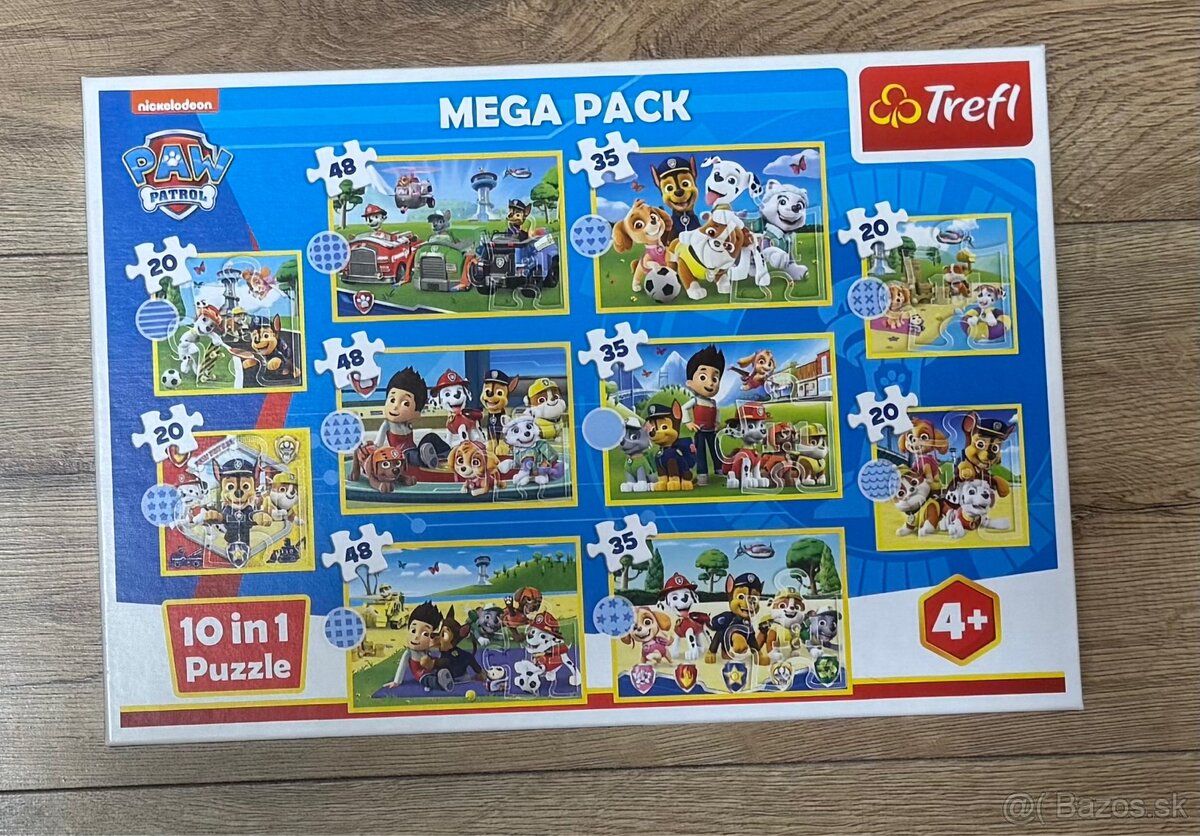 Trefl Puzzle - MEGA PACK Lapková patróla 10 v 1 - 4+ roky