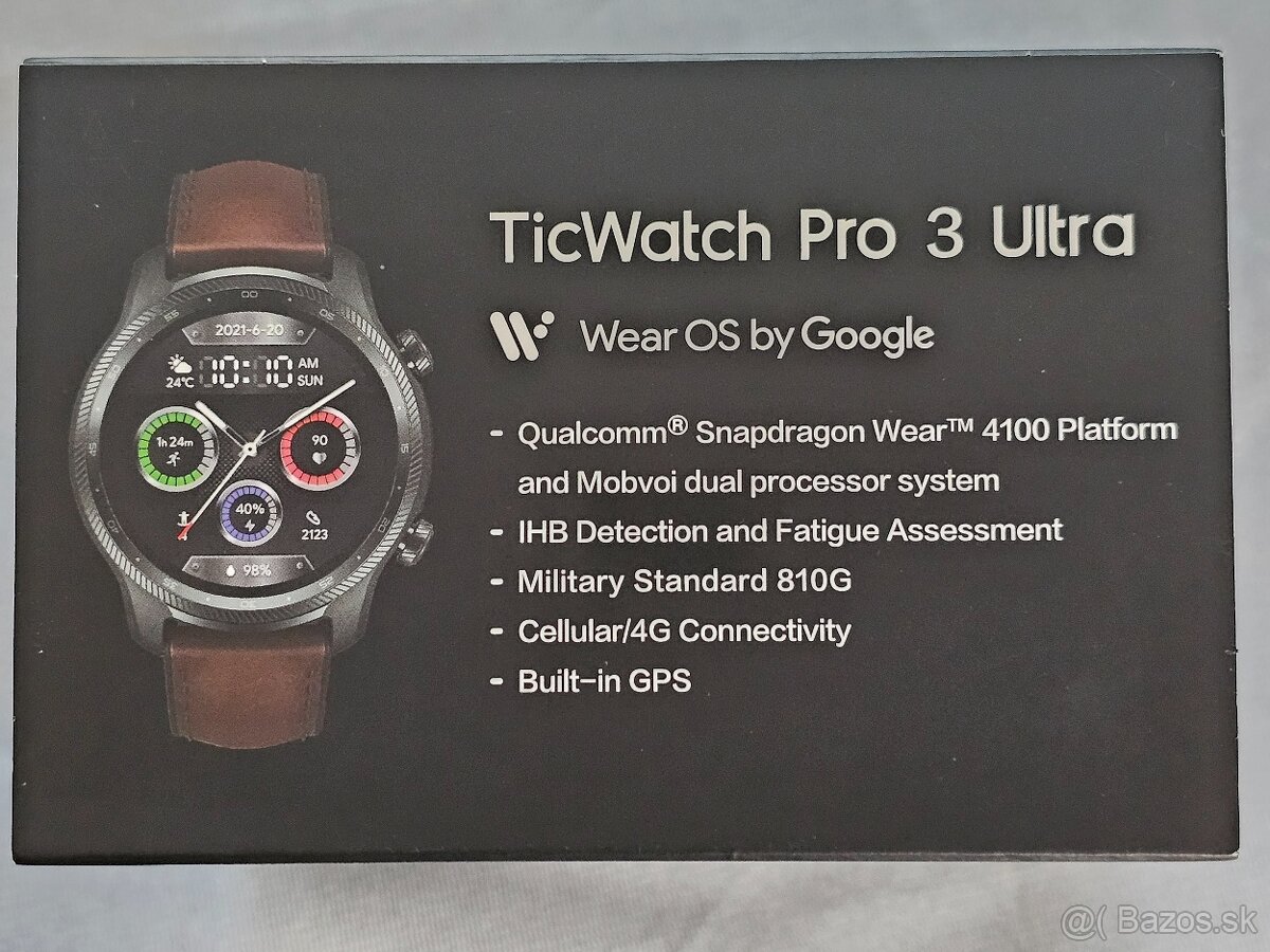 Inteligentné hodinky Mobvoi TicWatch Pro 3 Ultra LTE - nový