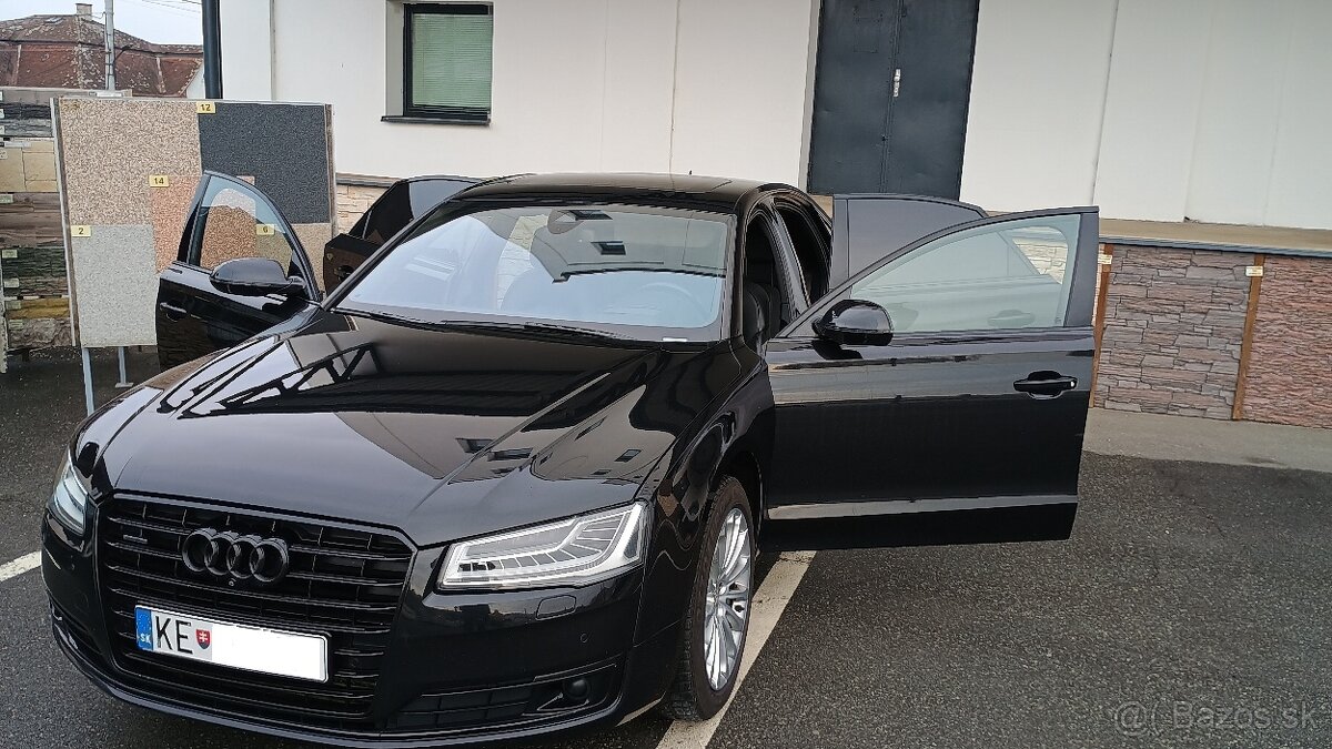 Audi A8, 1 majiteľ, nočné videnie, doťahovanie dverí.