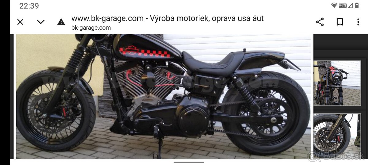 Harley Davidson Dyna blatník