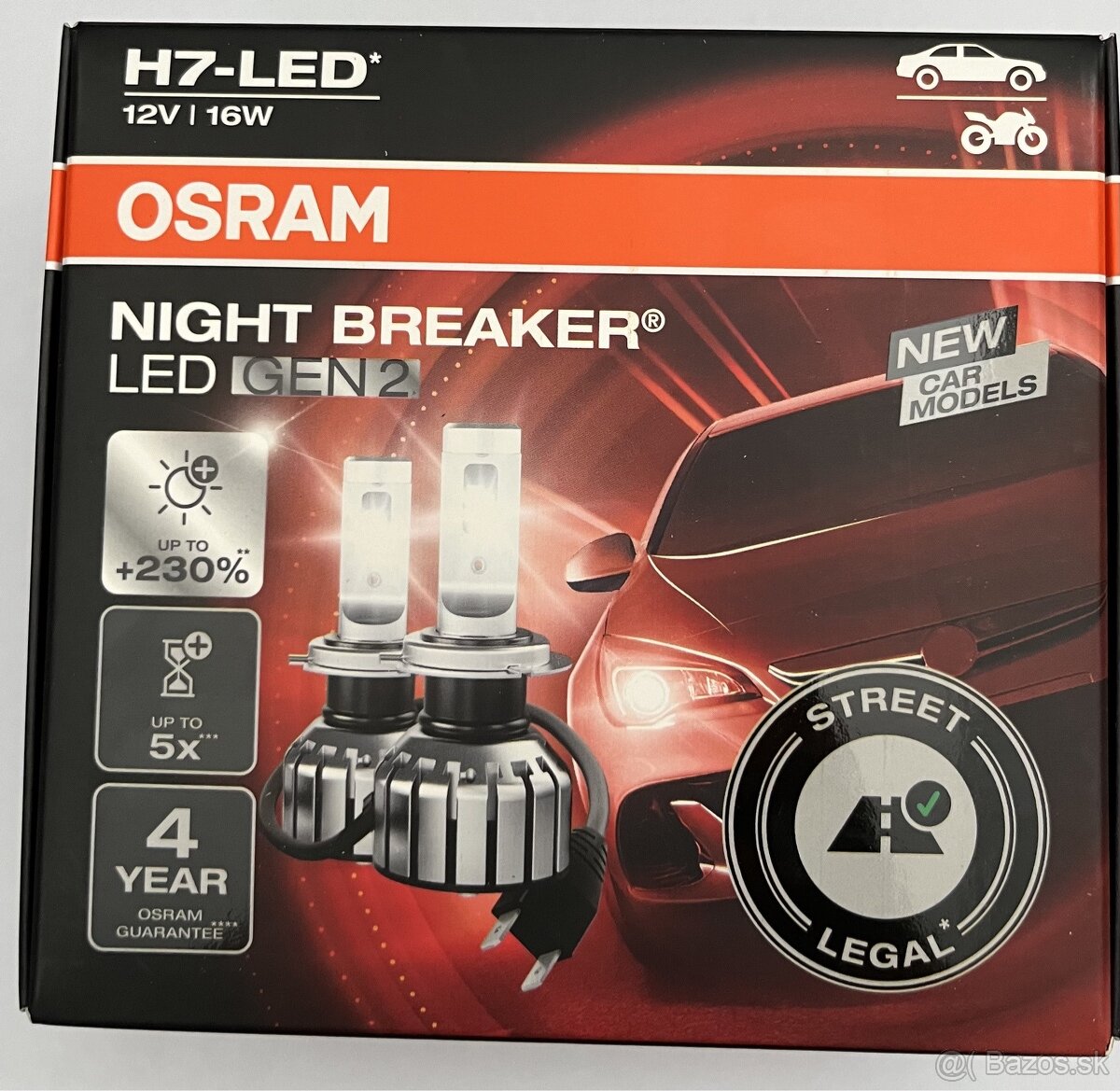 OSRAM H7 LED legálne 2ks ÚPLNE NOVÉ