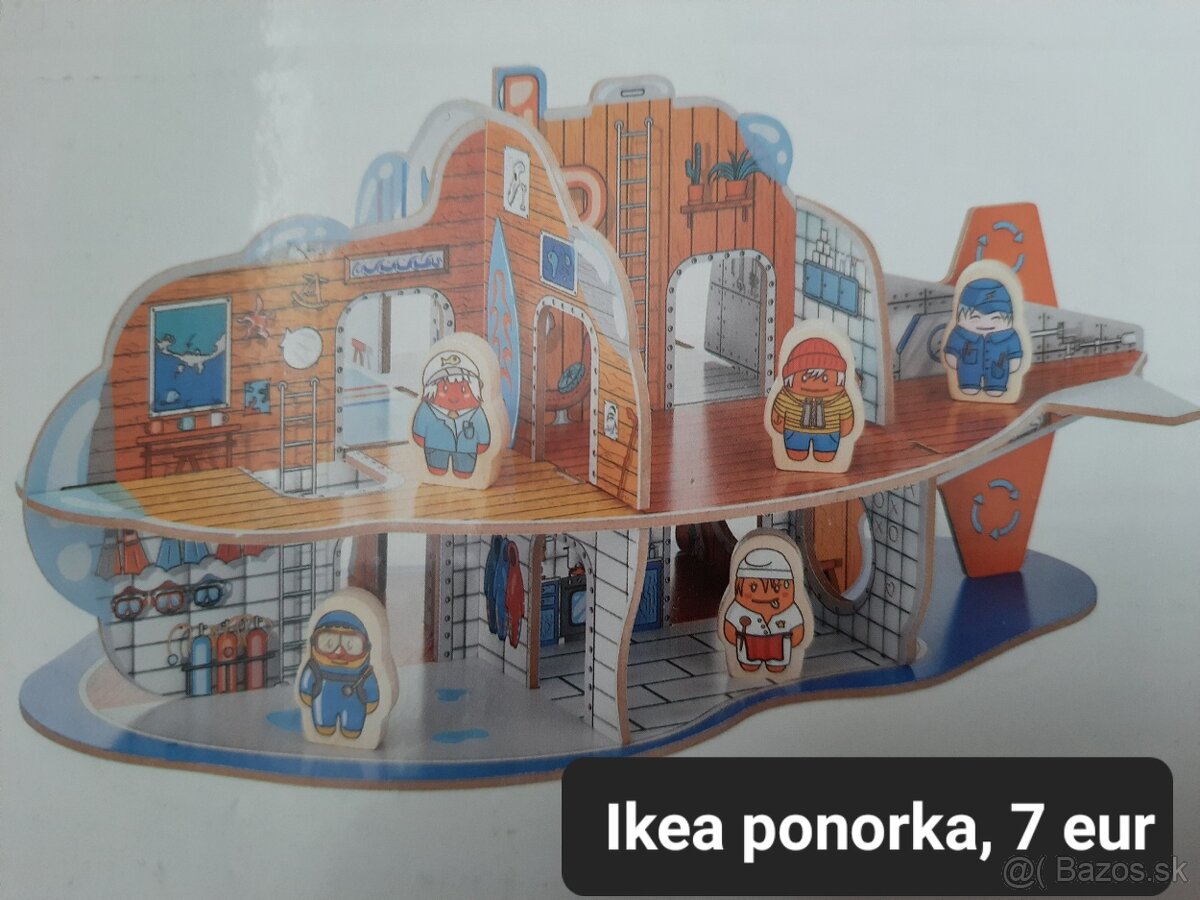 Hračky Ikea - ponorka a nábytok