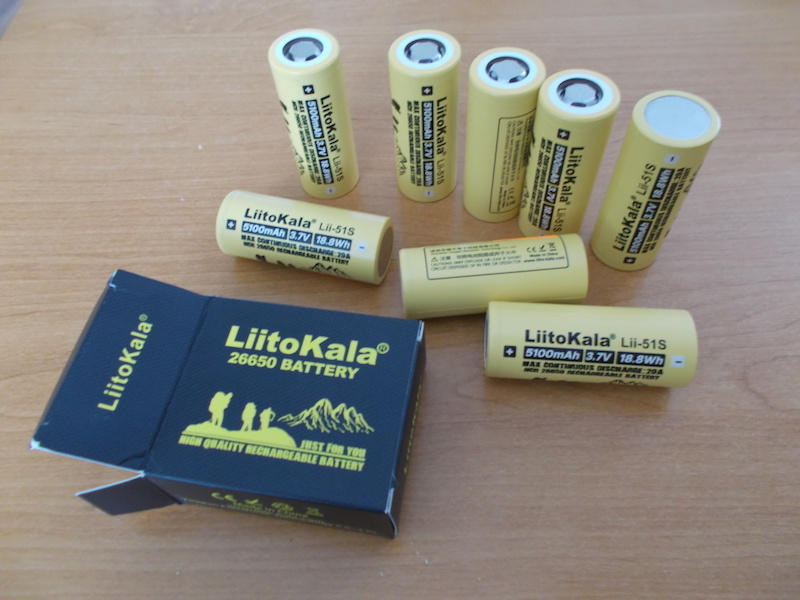 Predám nabíjateľné batérie LiitoKala 26650 - 5100 mAh