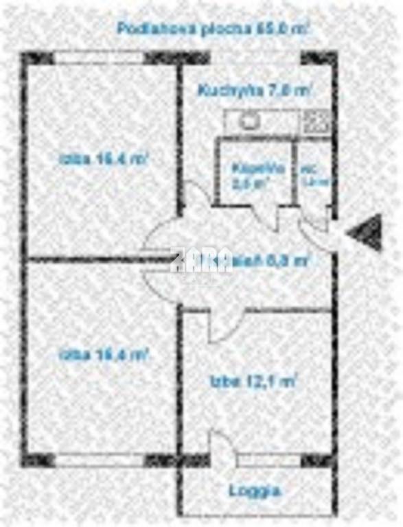 ZÁPAD - ul. Pražská, 3 izbový byt 65m2, loggia. Vyhľadávaná 