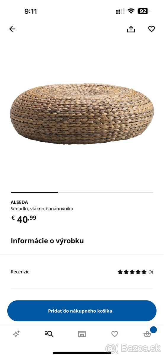 Ikea sedadlo ALSEDA