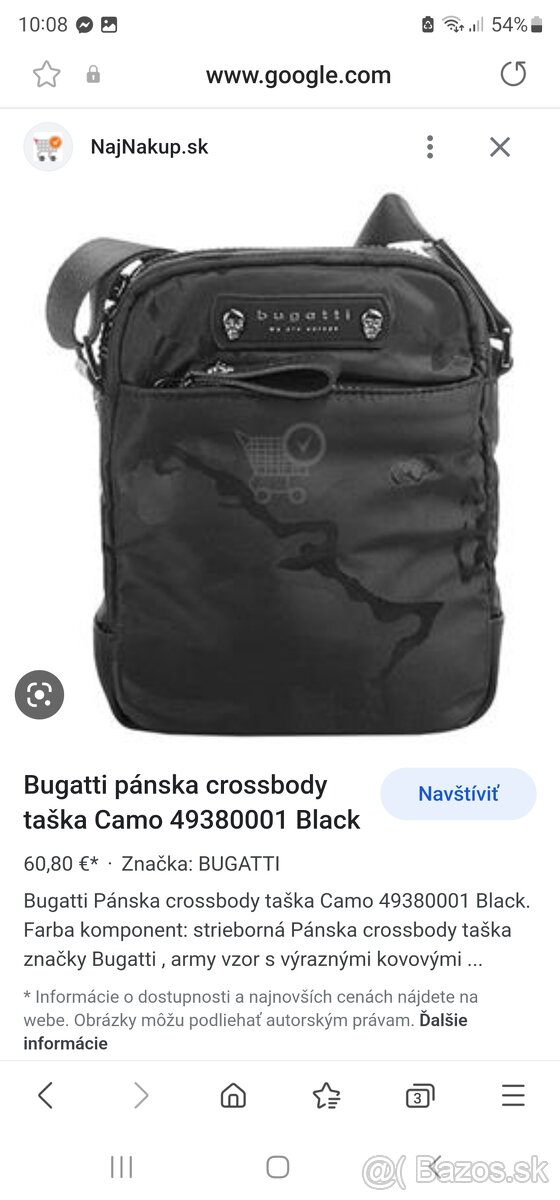 Bugatti  taska  crossbody nová