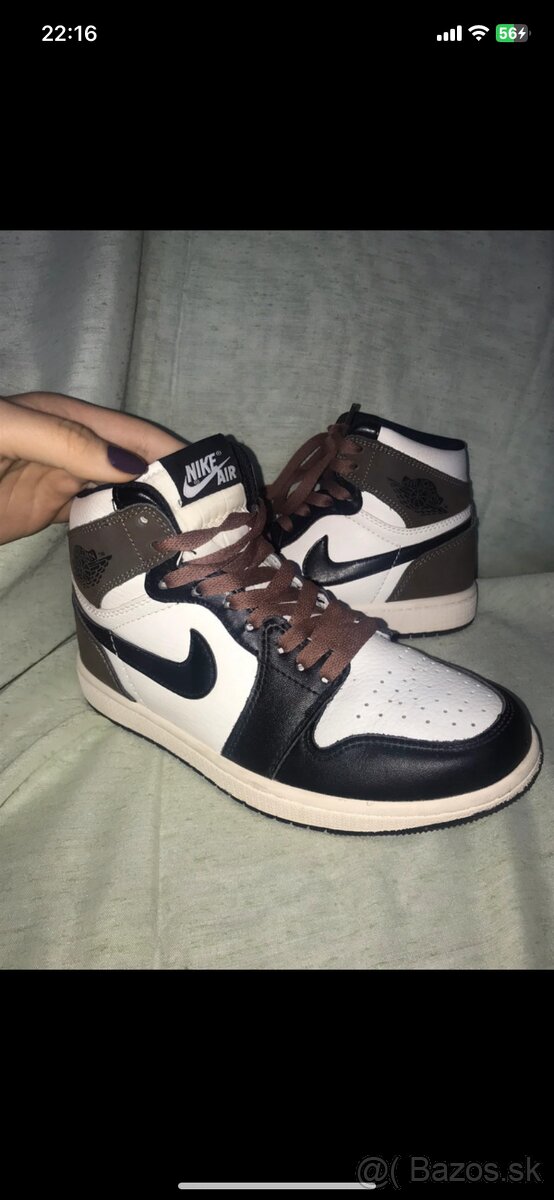 Nike Air Jordan 1 Retro High OG Dark Mocha velkost 36