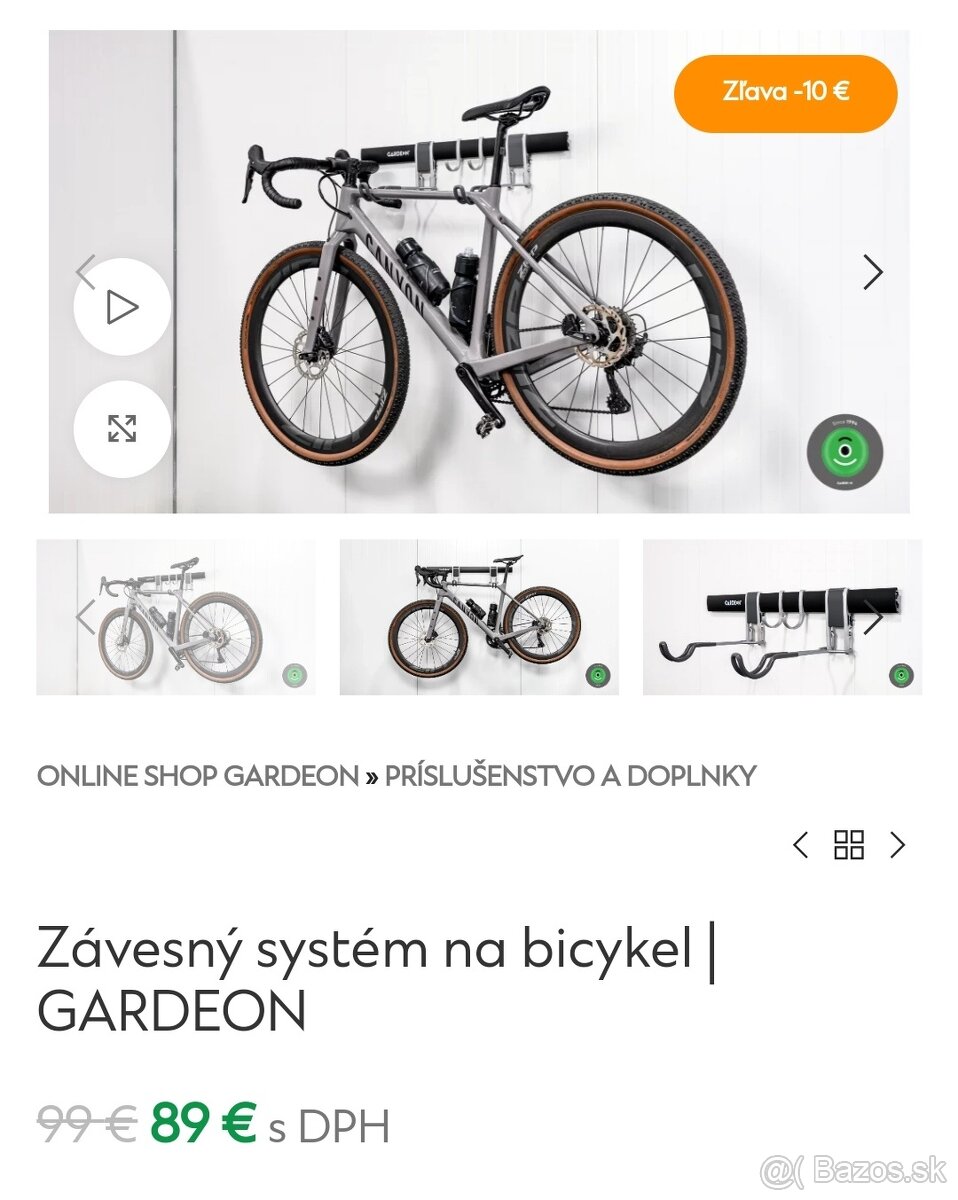 Ģardeon závesný systém na bicykel