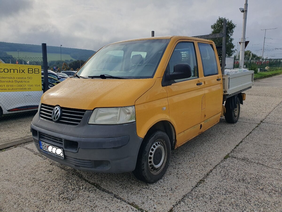 Volkswagen T5 Transporter Valník 6-miestny