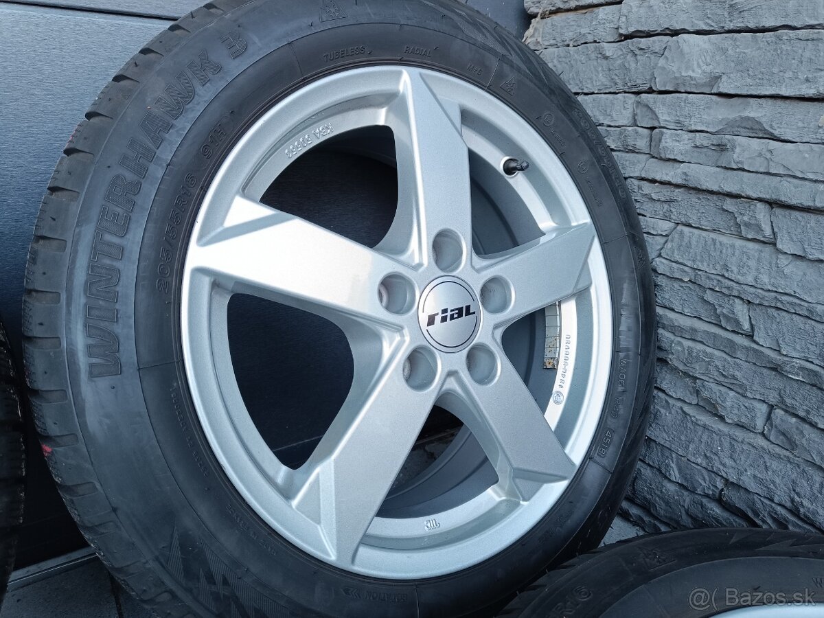 Zimná sada 16" 5x112 Rial 205/55 R16 VW