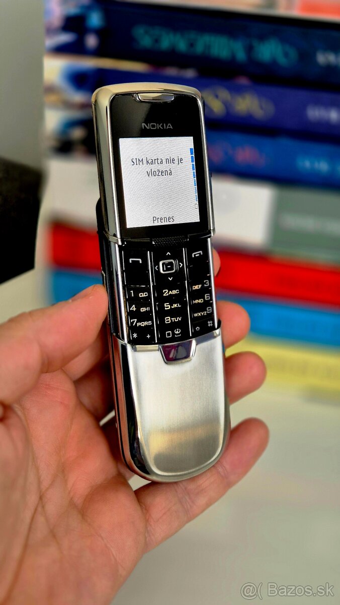 NOKIA 8800 SILVER TOP STAV AKO NOVÝ, BEZ ŠKRABANCA TOP TOP