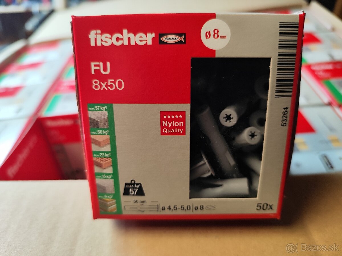 Hmoždinky Fischer 8x50