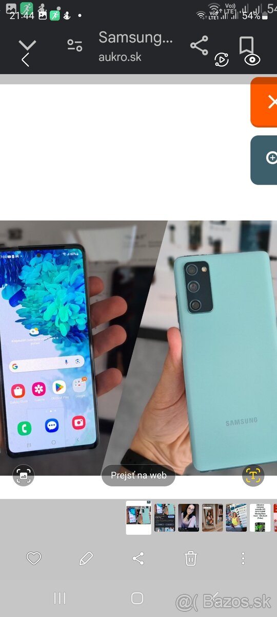 Predám samsung gakaxy s20FE  6GB/128GB