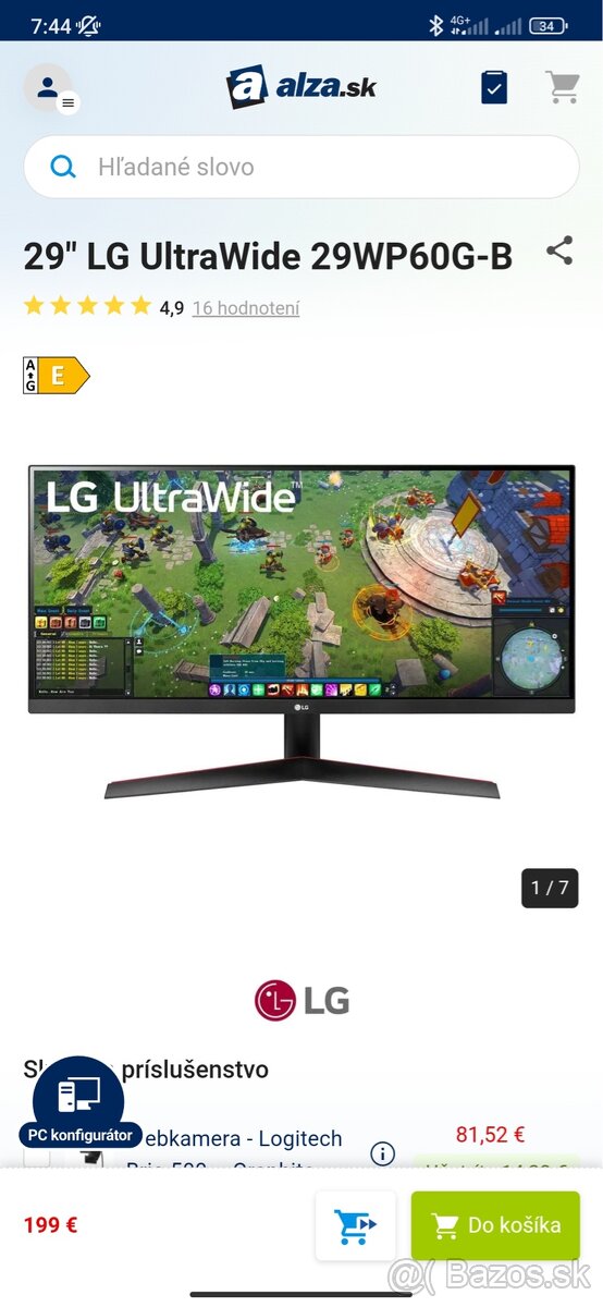 Ultrawide herný PC monitor