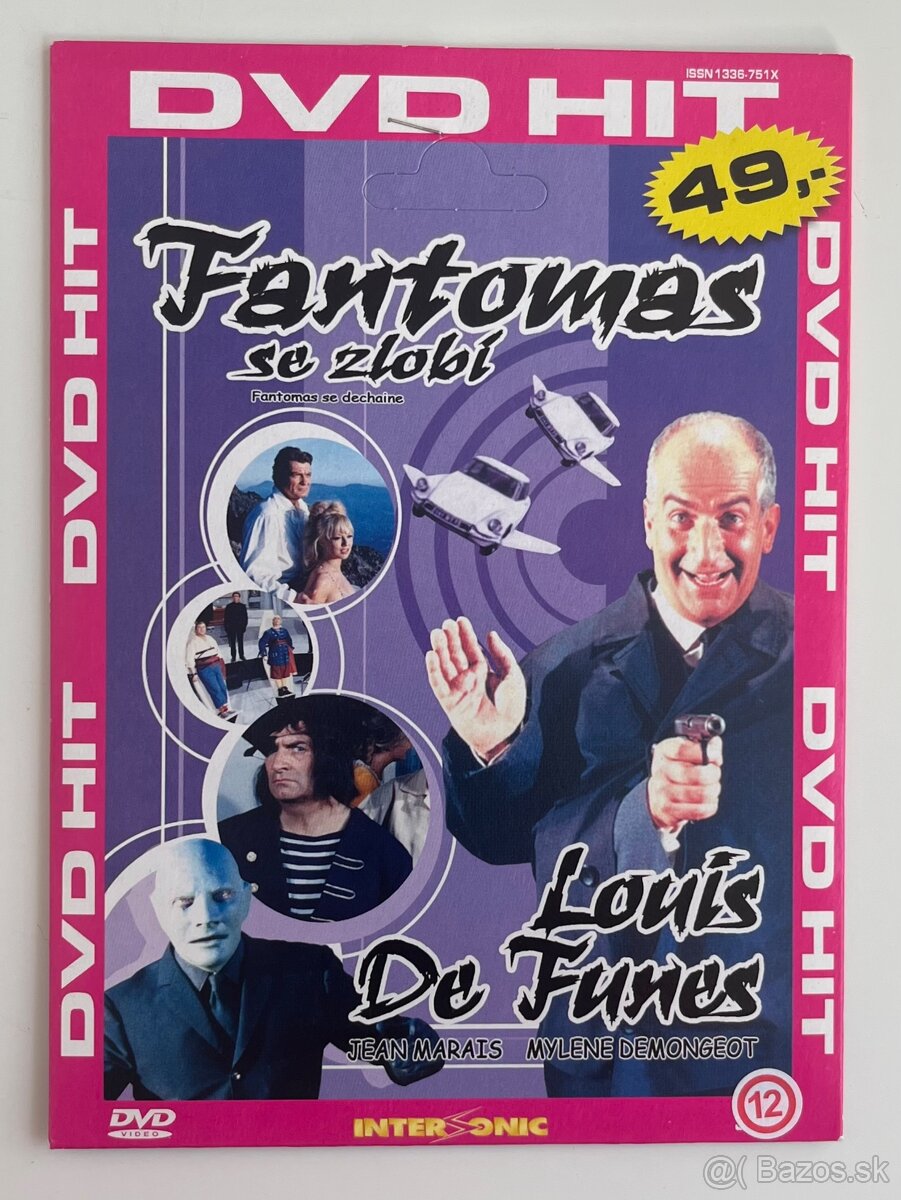 Nové DVD Fantomas Se Zlobí Louis De Funes