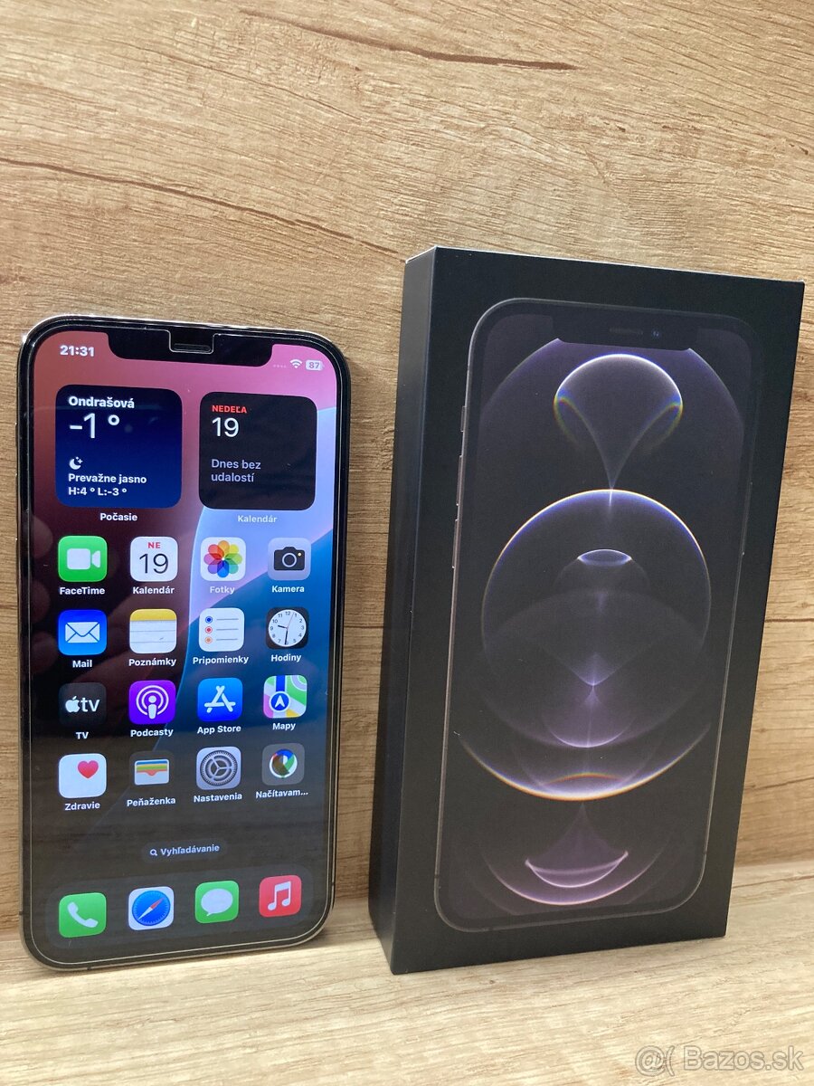 Apple iPhone 12 Pro, 128gb,Graphite,TOP STAV,PREDÁM-VYMENÍM