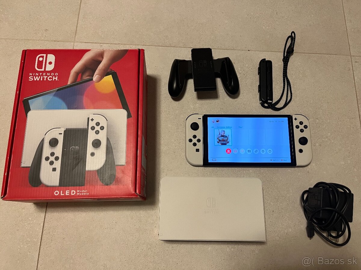 Nintendo Switch Oled model White záruka + hra