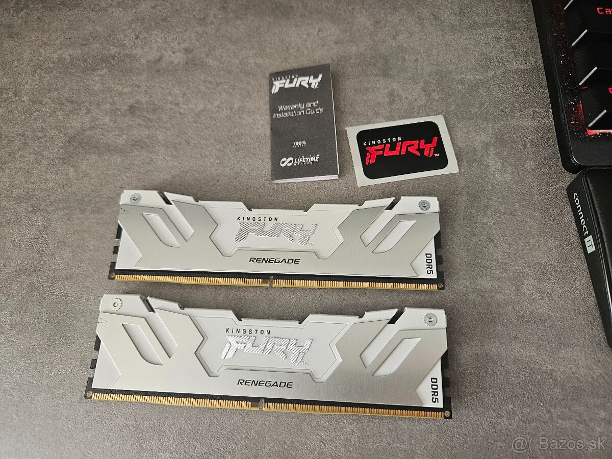 32GB Kingston FURY 2x16GB DDR5 6400MHz CL32 Renegade XMP