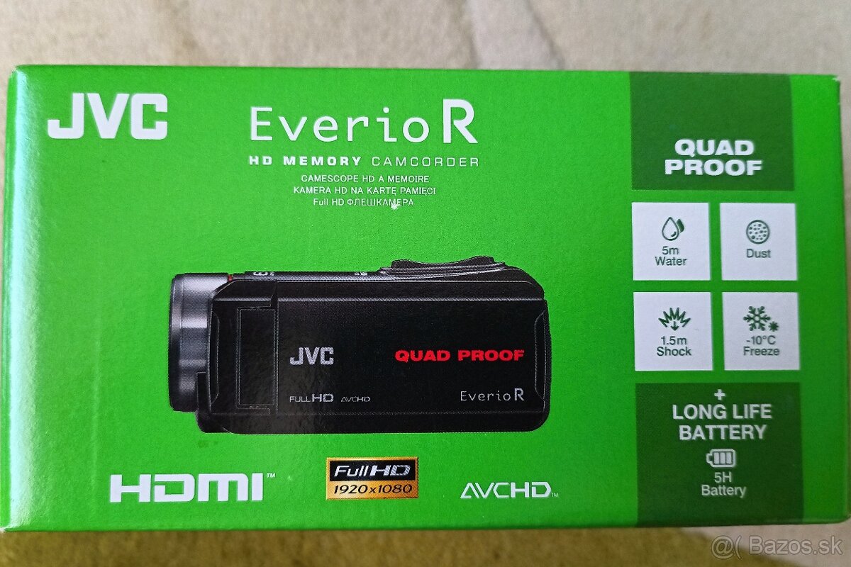 JVC Everio R (vodotesná kamera)