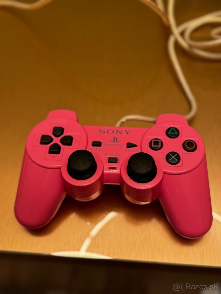 PS2 pink ovládač