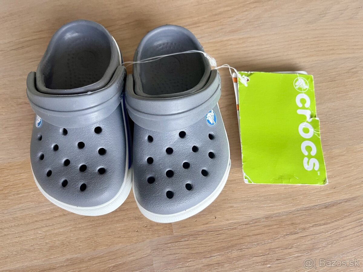 Crocs detské- NOVÉ s vysačkou, vel. 19-21