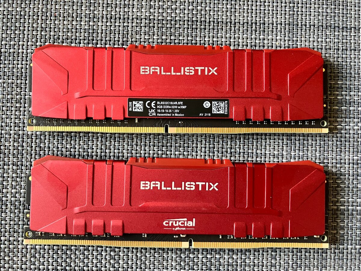 DDR4 16GB (2x8GB) 3200 Mhz CL 16 CRUCIAL BALLISTIX