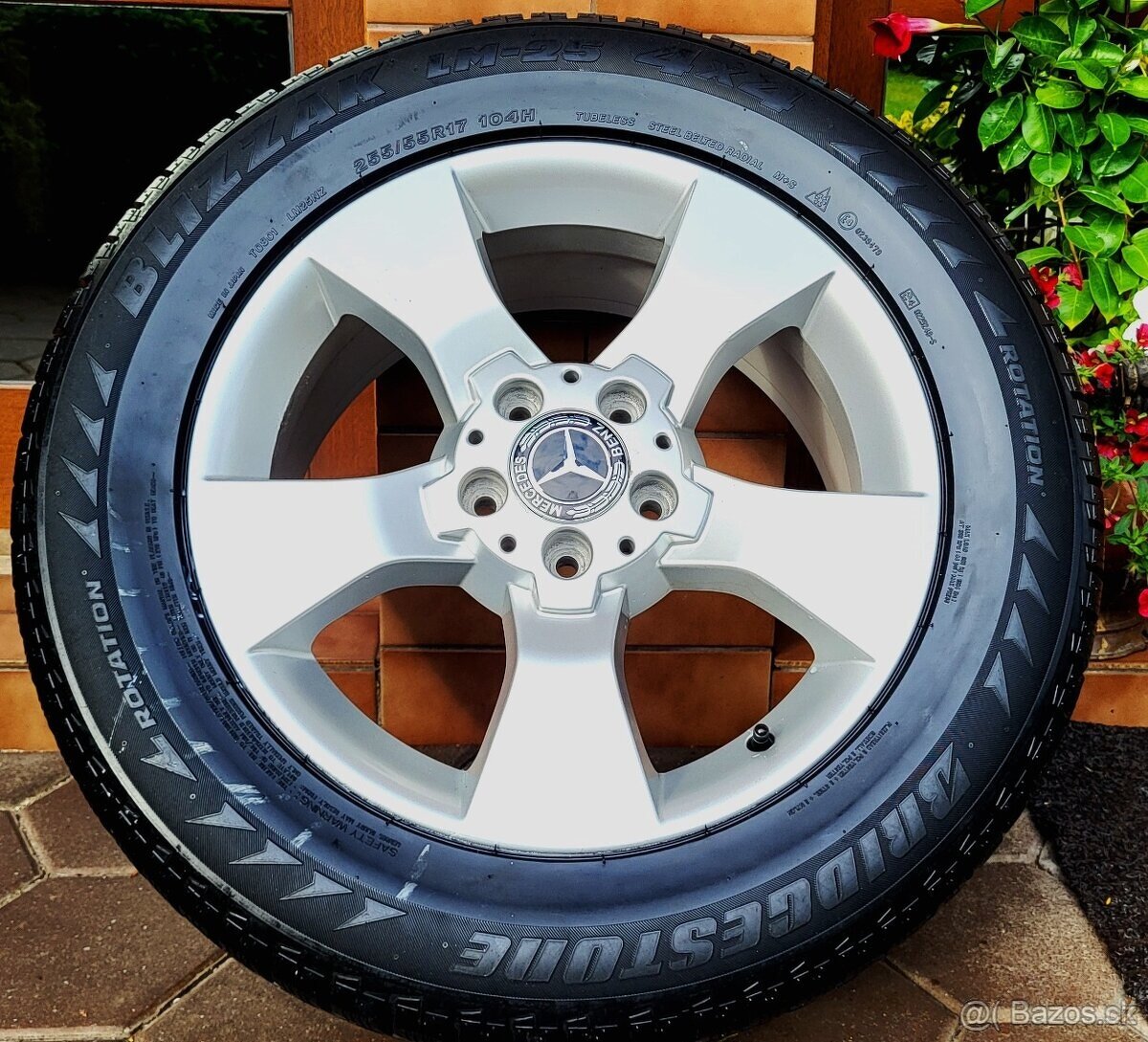 alu R17 5x112, orig. Mercedes ML, R /+zimné pneu/