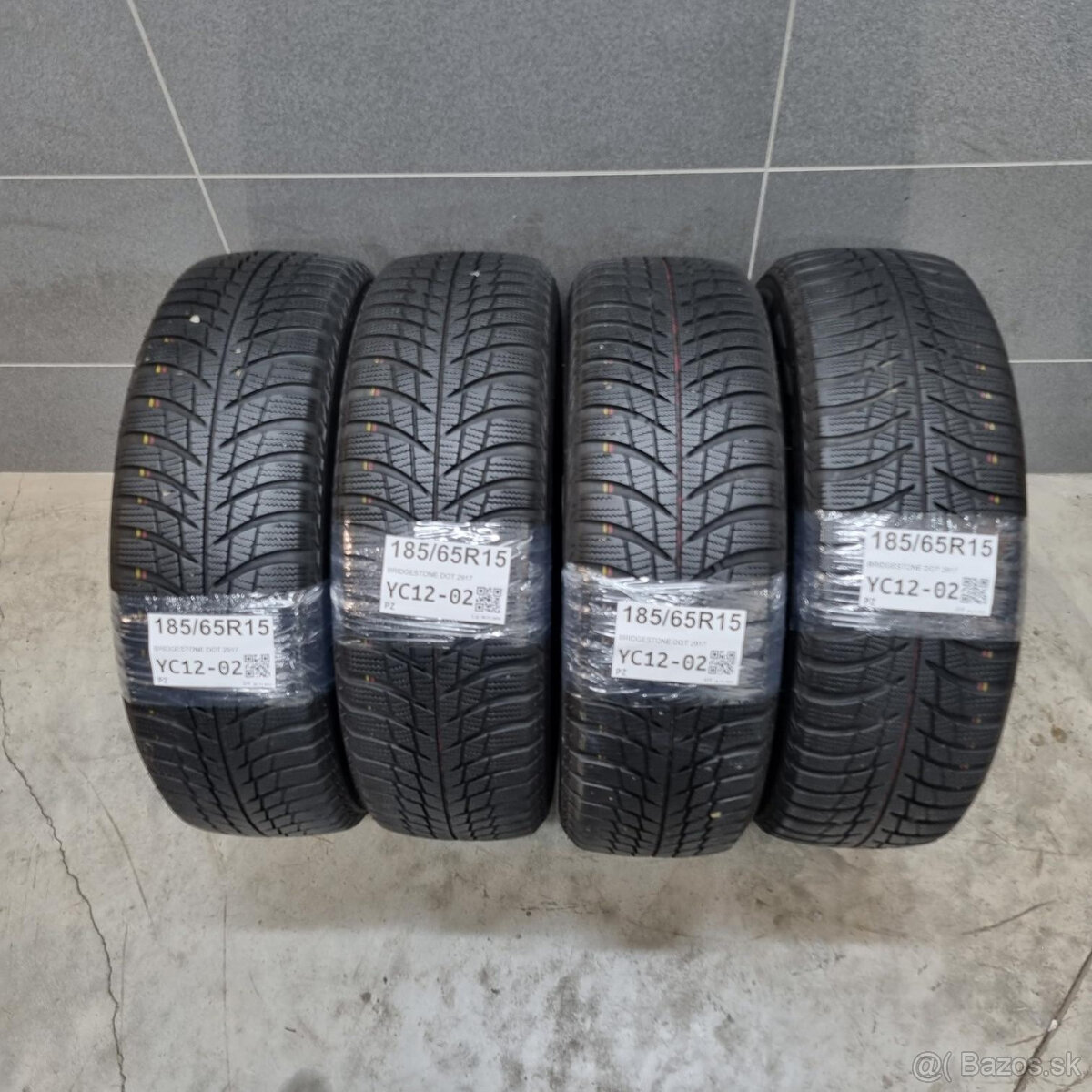 Zimné pneumatiky 185/65 R15 BRIDGESTONE DOT2917