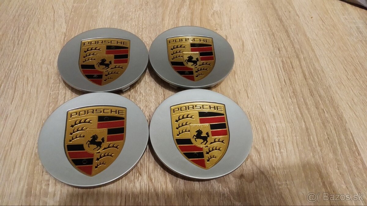 Porsche stredové krytky do kolies 76mm / 65mm viac fareb PO